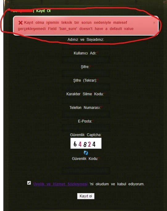 Metin2 Panel Kayıt Olurken Hata.webp