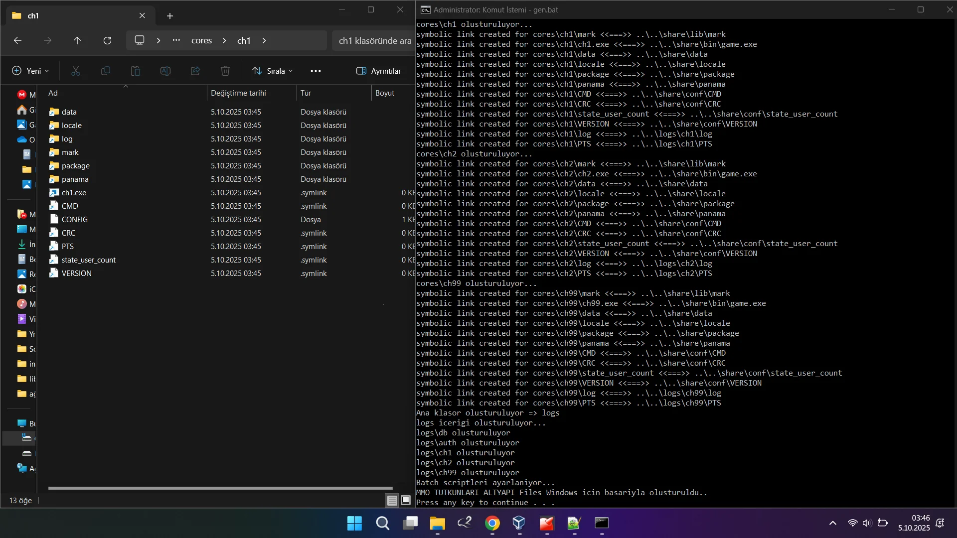 MMO Tutkunları Altyapı Server Files Windows için oluşturma scripti .webp